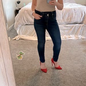 Good American Good Leg crossover jeans 6/28 BNWOT